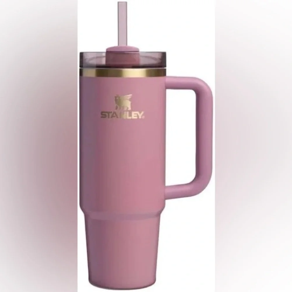 NIB Stanley Quencher H2.0 Flowstate™ Tumbler 30 OZ Antique Pink Gold Limited - Picture 2 of 9
